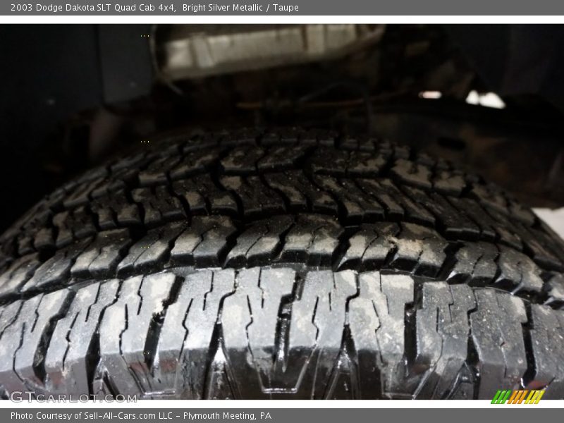 Bright Silver Metallic / Taupe 2003 Dodge Dakota SLT Quad Cab 4x4