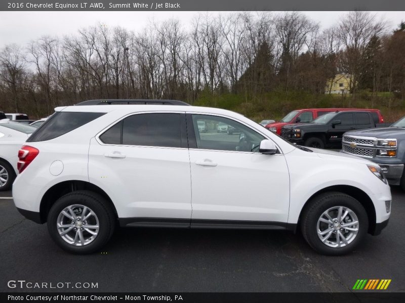 Summit White / Jet Black 2016 Chevrolet Equinox LT AWD