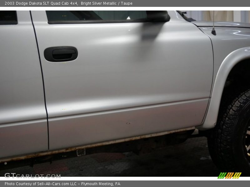 Bright Silver Metallic / Taupe 2003 Dodge Dakota SLT Quad Cab 4x4