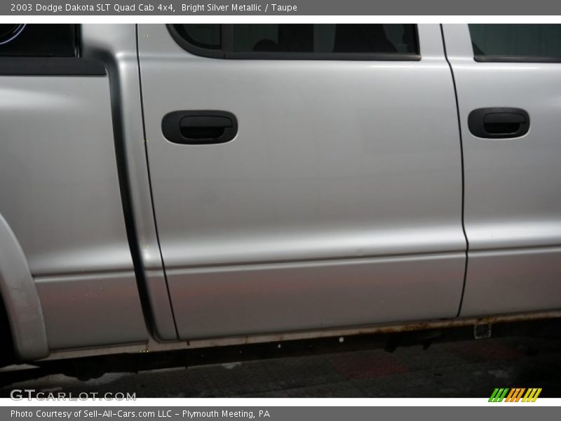 Bright Silver Metallic / Taupe 2003 Dodge Dakota SLT Quad Cab 4x4