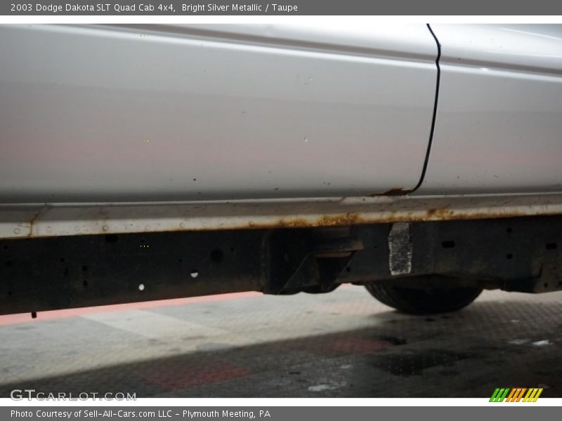 Bright Silver Metallic / Taupe 2003 Dodge Dakota SLT Quad Cab 4x4