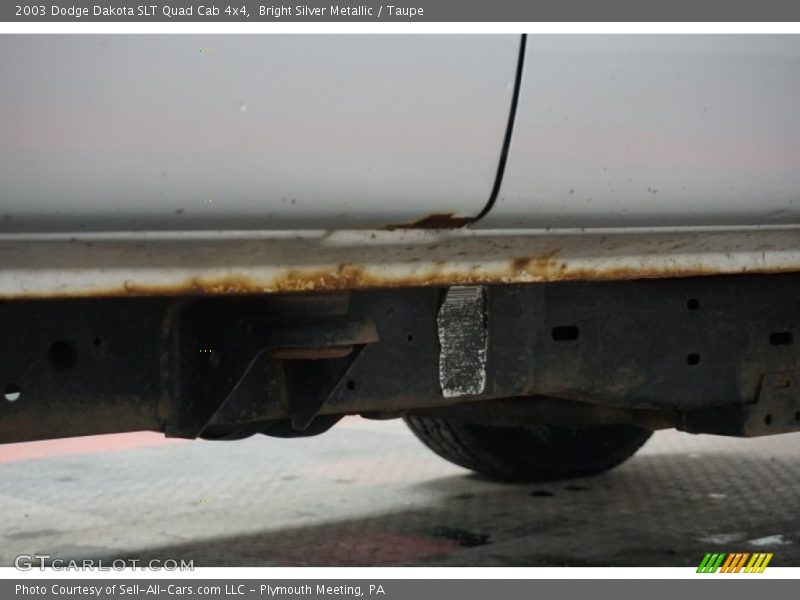Bright Silver Metallic / Taupe 2003 Dodge Dakota SLT Quad Cab 4x4