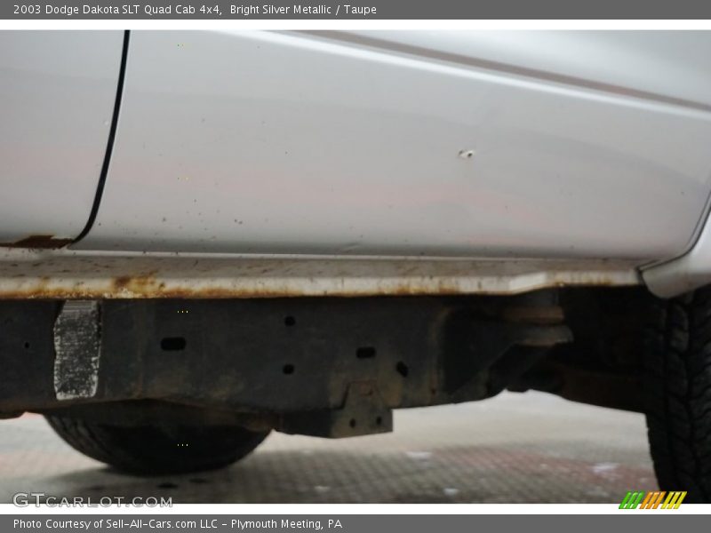 Bright Silver Metallic / Taupe 2003 Dodge Dakota SLT Quad Cab 4x4