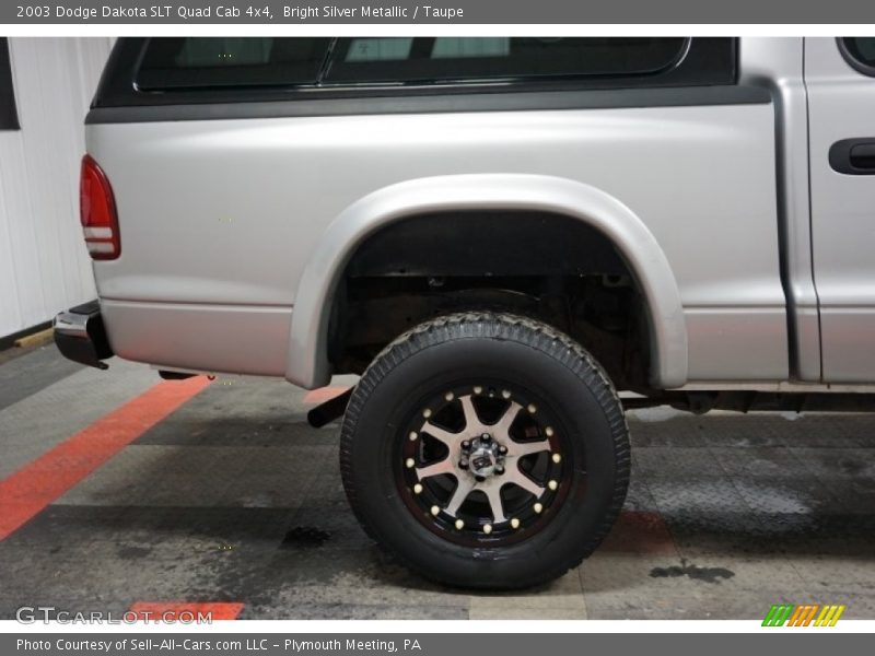 Bright Silver Metallic / Taupe 2003 Dodge Dakota SLT Quad Cab 4x4