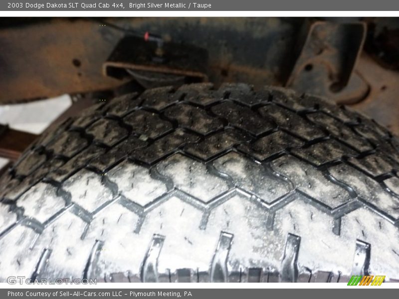Bright Silver Metallic / Taupe 2003 Dodge Dakota SLT Quad Cab 4x4