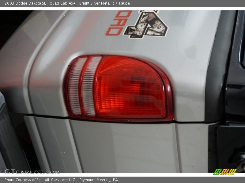 Bright Silver Metallic / Taupe 2003 Dodge Dakota SLT Quad Cab 4x4