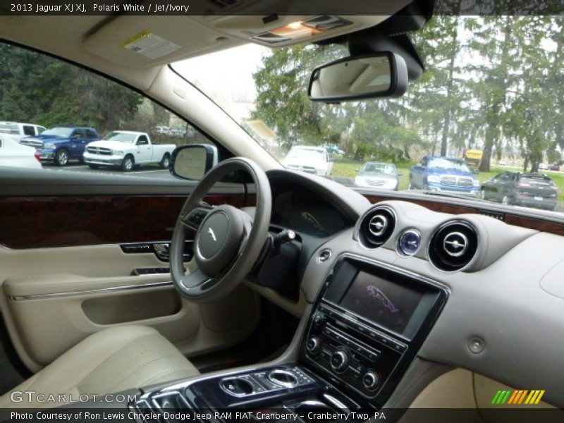 Polaris White / Jet/Ivory 2013 Jaguar XJ XJ