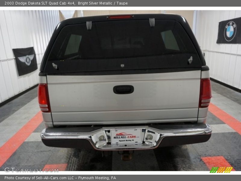 Bright Silver Metallic / Taupe 2003 Dodge Dakota SLT Quad Cab 4x4