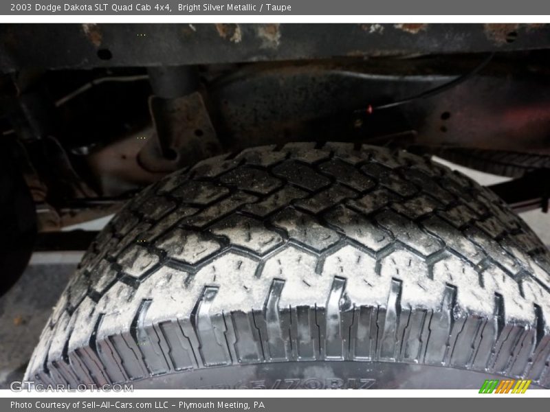 Bright Silver Metallic / Taupe 2003 Dodge Dakota SLT Quad Cab 4x4