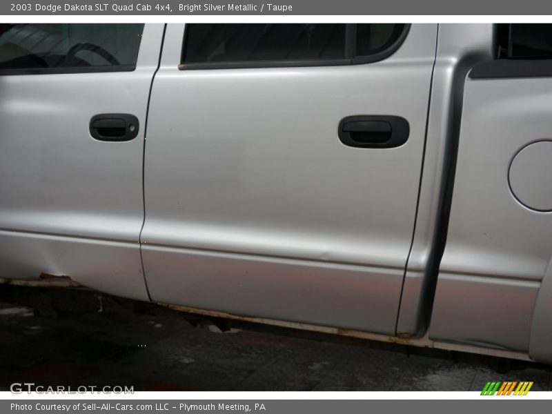 Bright Silver Metallic / Taupe 2003 Dodge Dakota SLT Quad Cab 4x4