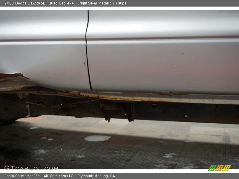 Bright Silver Metallic / Taupe 2003 Dodge Dakota SLT Quad Cab 4x4