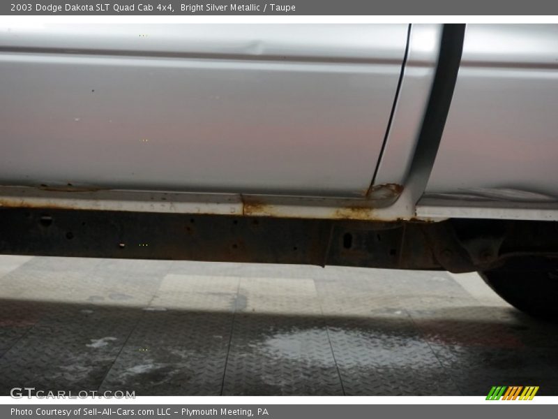 Bright Silver Metallic / Taupe 2003 Dodge Dakota SLT Quad Cab 4x4