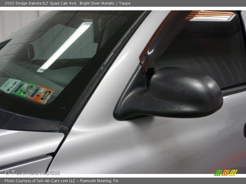 Bright Silver Metallic / Taupe 2003 Dodge Dakota SLT Quad Cab 4x4