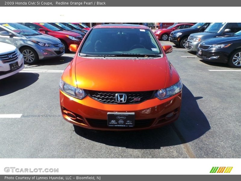 Redline Orange Pearl / Black 2009 Honda Civic Si Coupe