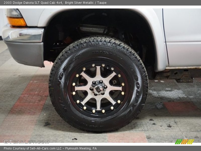 Bright Silver Metallic / Taupe 2003 Dodge Dakota SLT Quad Cab 4x4