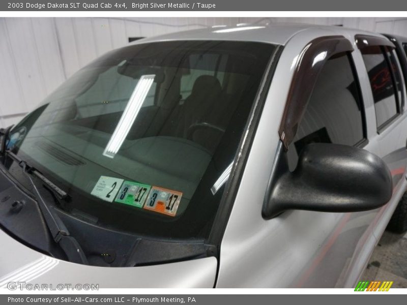 Bright Silver Metallic / Taupe 2003 Dodge Dakota SLT Quad Cab 4x4