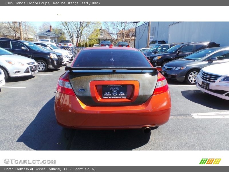 Redline Orange Pearl / Black 2009 Honda Civic Si Coupe
