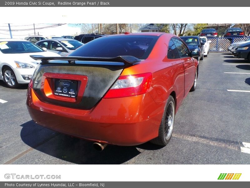 Redline Orange Pearl / Black 2009 Honda Civic Si Coupe