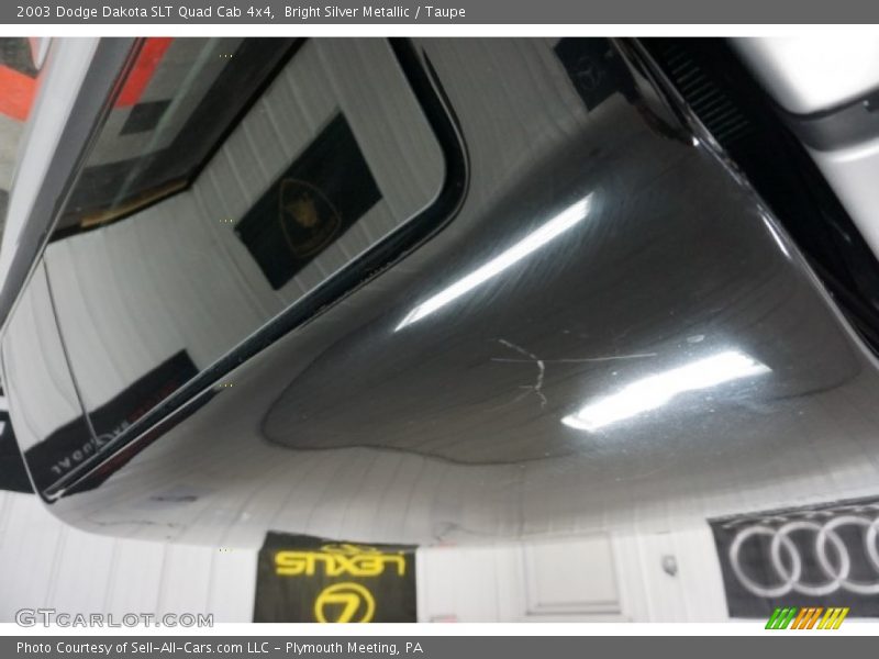 Bright Silver Metallic / Taupe 2003 Dodge Dakota SLT Quad Cab 4x4