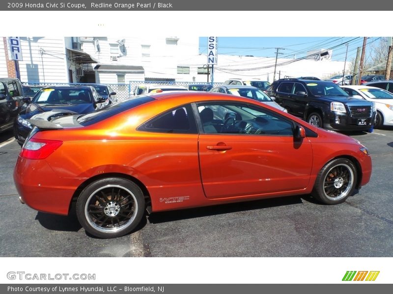 Redline Orange Pearl / Black 2009 Honda Civic Si Coupe