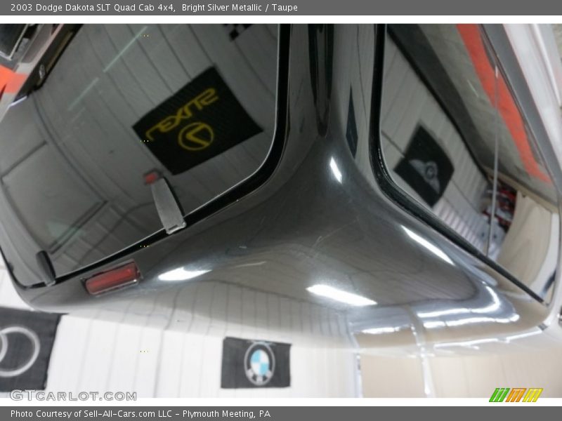 Bright Silver Metallic / Taupe 2003 Dodge Dakota SLT Quad Cab 4x4