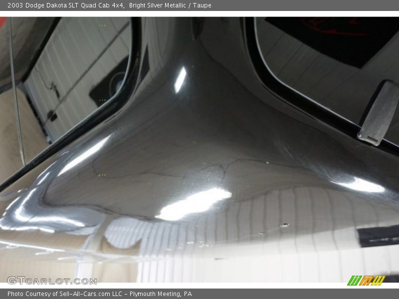 Bright Silver Metallic / Taupe 2003 Dodge Dakota SLT Quad Cab 4x4