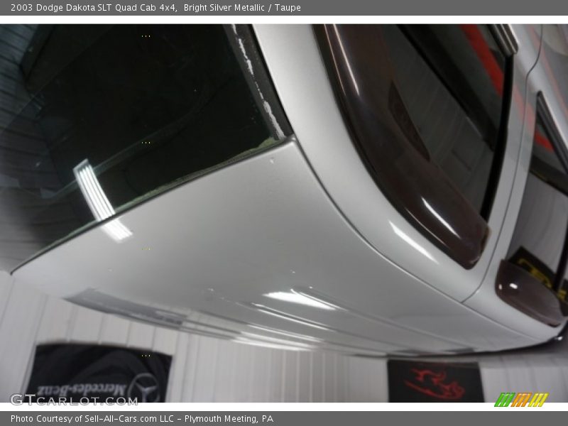 Bright Silver Metallic / Taupe 2003 Dodge Dakota SLT Quad Cab 4x4