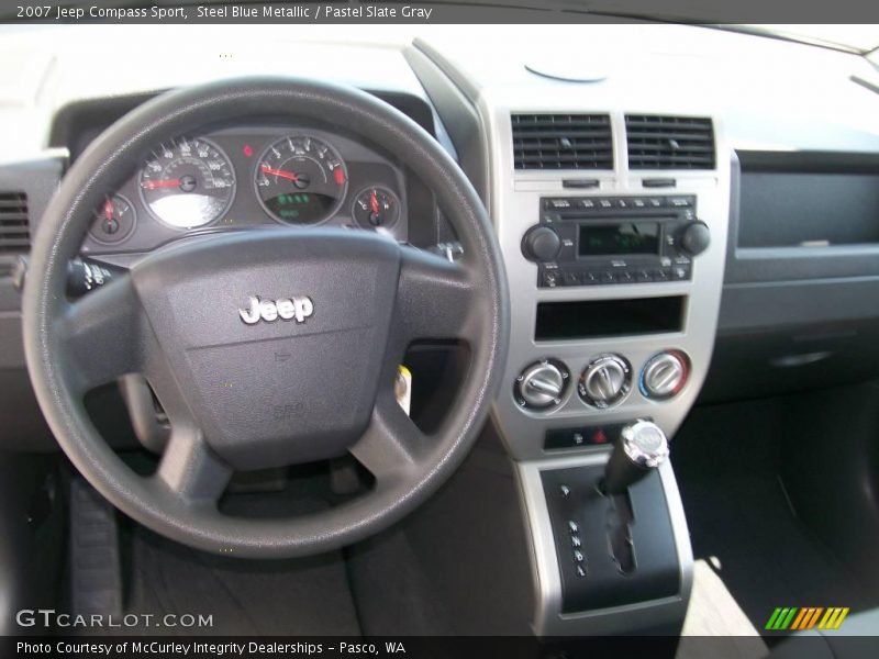 Steel Blue Metallic / Pastel Slate Gray 2007 Jeep Compass Sport
