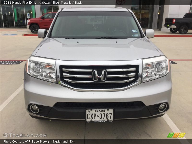 Alabaster Silver Metallic / Black 2012 Honda Pilot EX-L