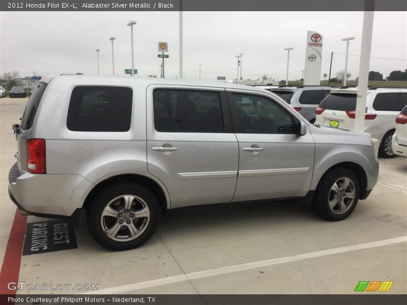 Alabaster Silver Metallic / Black 2012 Honda Pilot EX-L