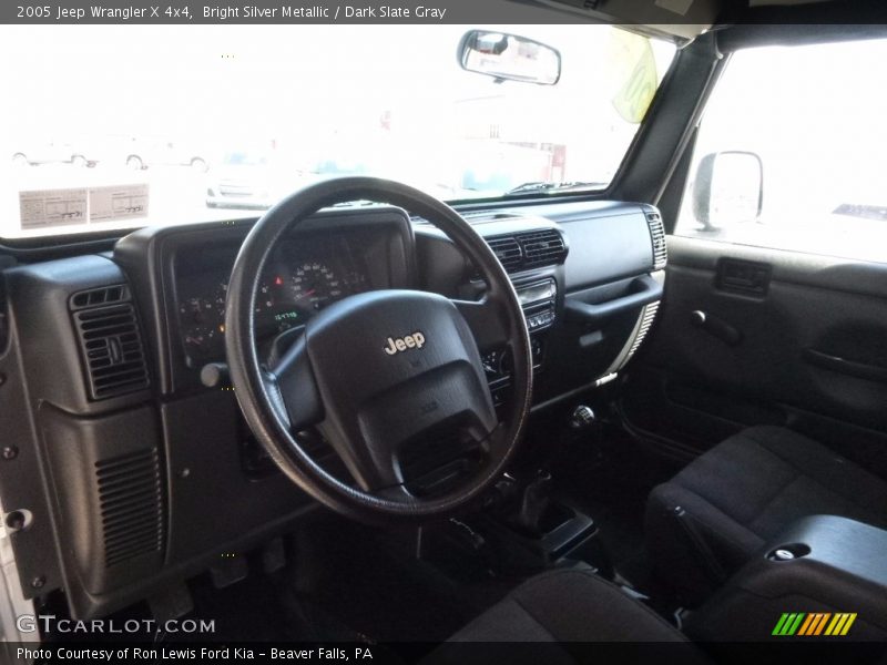 Bright Silver Metallic / Dark Slate Gray 2005 Jeep Wrangler X 4x4