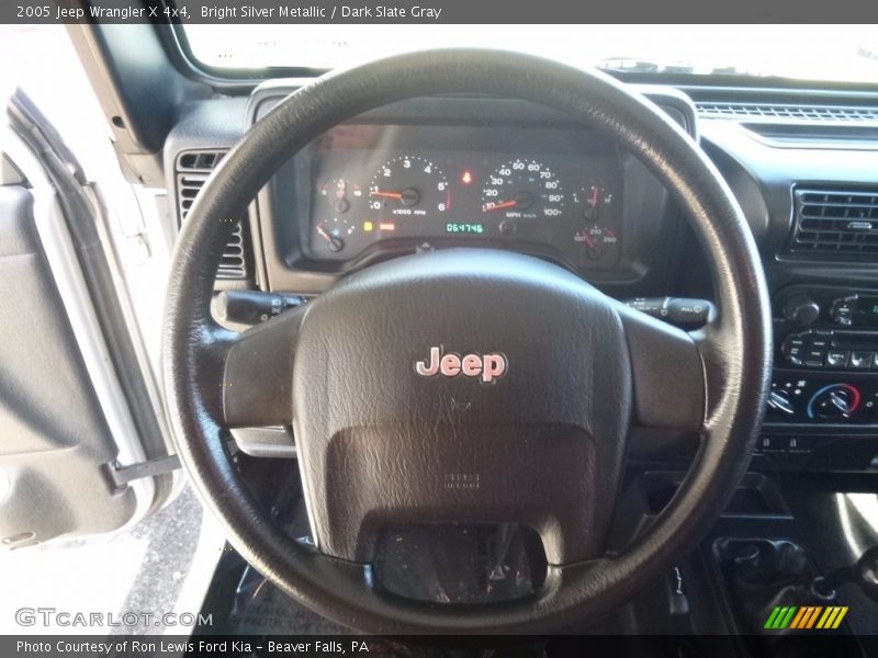 Bright Silver Metallic / Dark Slate Gray 2005 Jeep Wrangler X 4x4