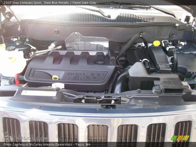 Steel Blue Metallic / Pastel Slate Gray 2007 Jeep Compass Sport
