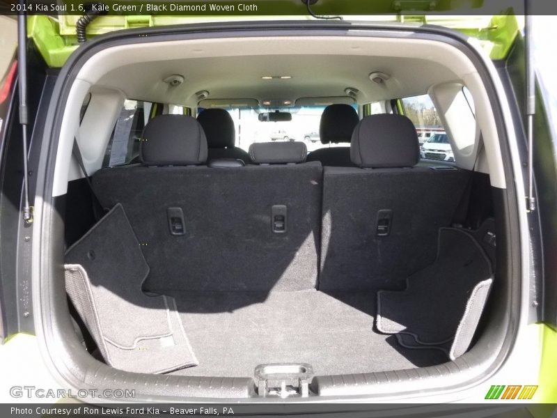 Kale Green / Black Diamond Woven Cloth 2014 Kia Soul 1.6