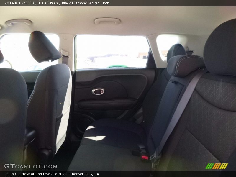 Kale Green / Black Diamond Woven Cloth 2014 Kia Soul 1.6