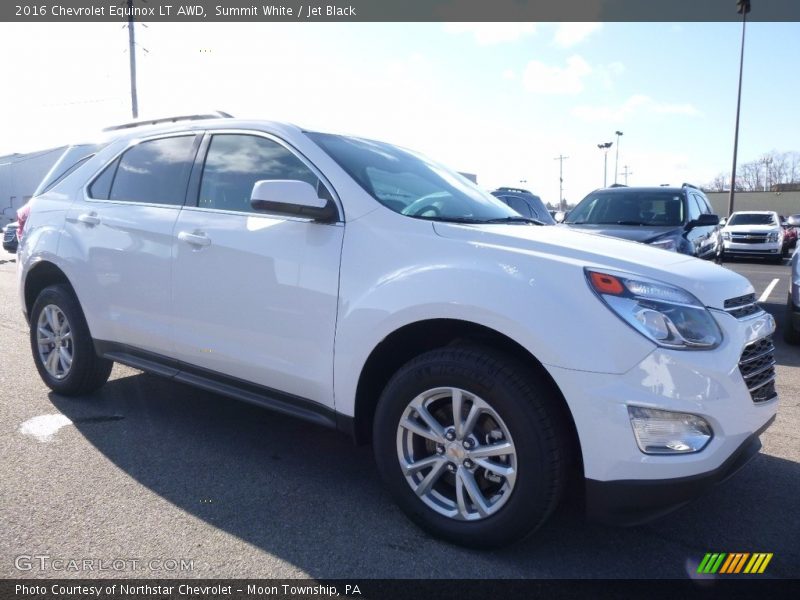 Summit White / Jet Black 2016 Chevrolet Equinox LT AWD