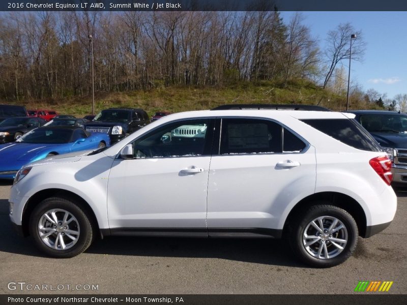 Summit White / Jet Black 2016 Chevrolet Equinox LT AWD