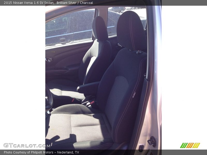 Brilliant Silver / Charcoal 2015 Nissan Versa 1.6 SV Sedan
