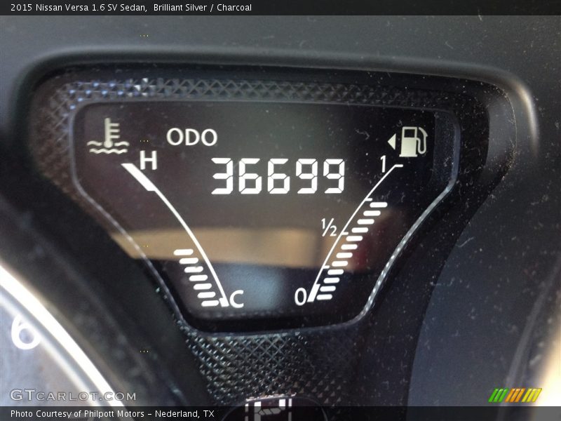 Brilliant Silver / Charcoal 2015 Nissan Versa 1.6 SV Sedan