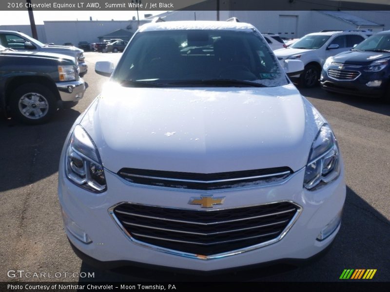 Summit White / Jet Black 2016 Chevrolet Equinox LT AWD
