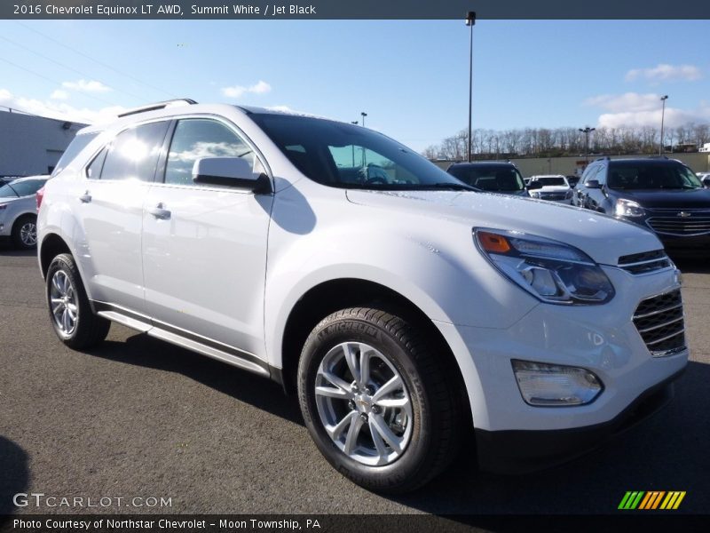 Summit White / Jet Black 2016 Chevrolet Equinox LT AWD