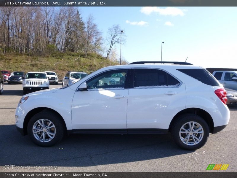 Summit White / Jet Black 2016 Chevrolet Equinox LT AWD