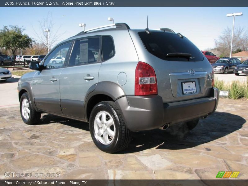 Alpine Frost Light Blue / Gray 2005 Hyundai Tucson GLS V6