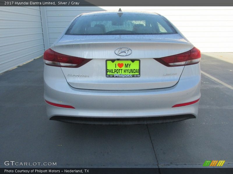 Silver / Gray 2017 Hyundai Elantra Limited
