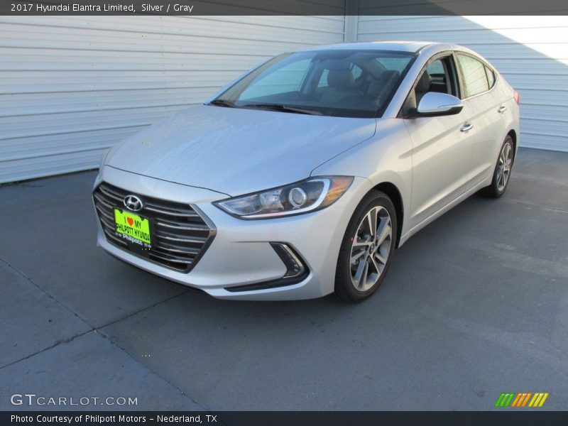 Silver / Gray 2017 Hyundai Elantra Limited
