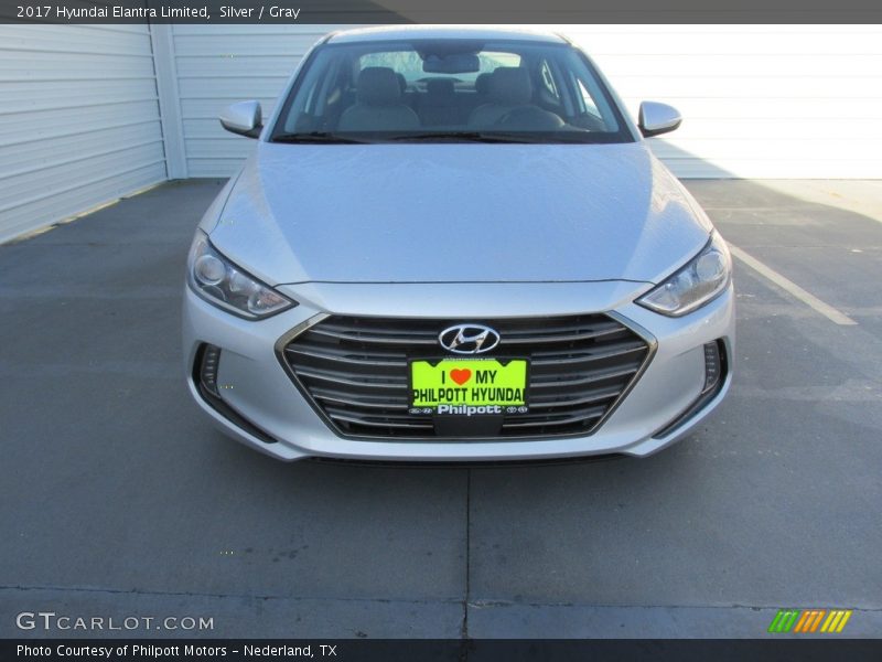 Silver / Gray 2017 Hyundai Elantra Limited