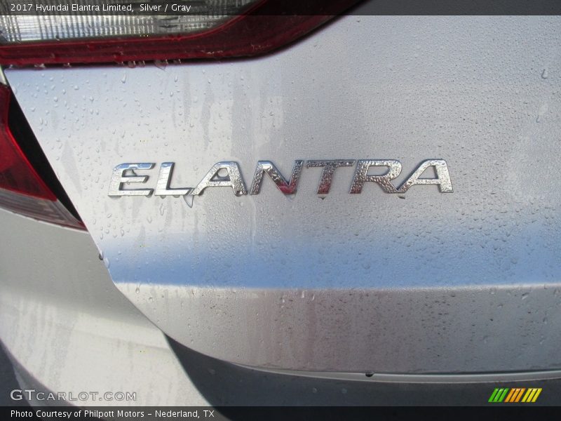 Silver / Gray 2017 Hyundai Elantra Limited