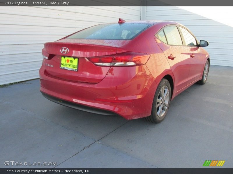 Red / Gray 2017 Hyundai Elantra SE