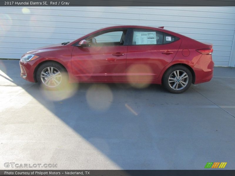 Red / Gray 2017 Hyundai Elantra SE