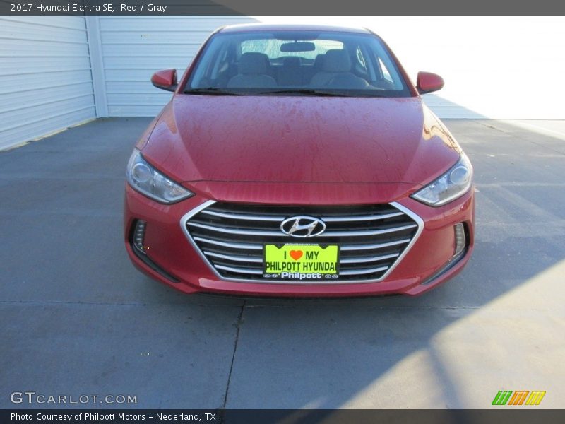 Red / Gray 2017 Hyundai Elantra SE